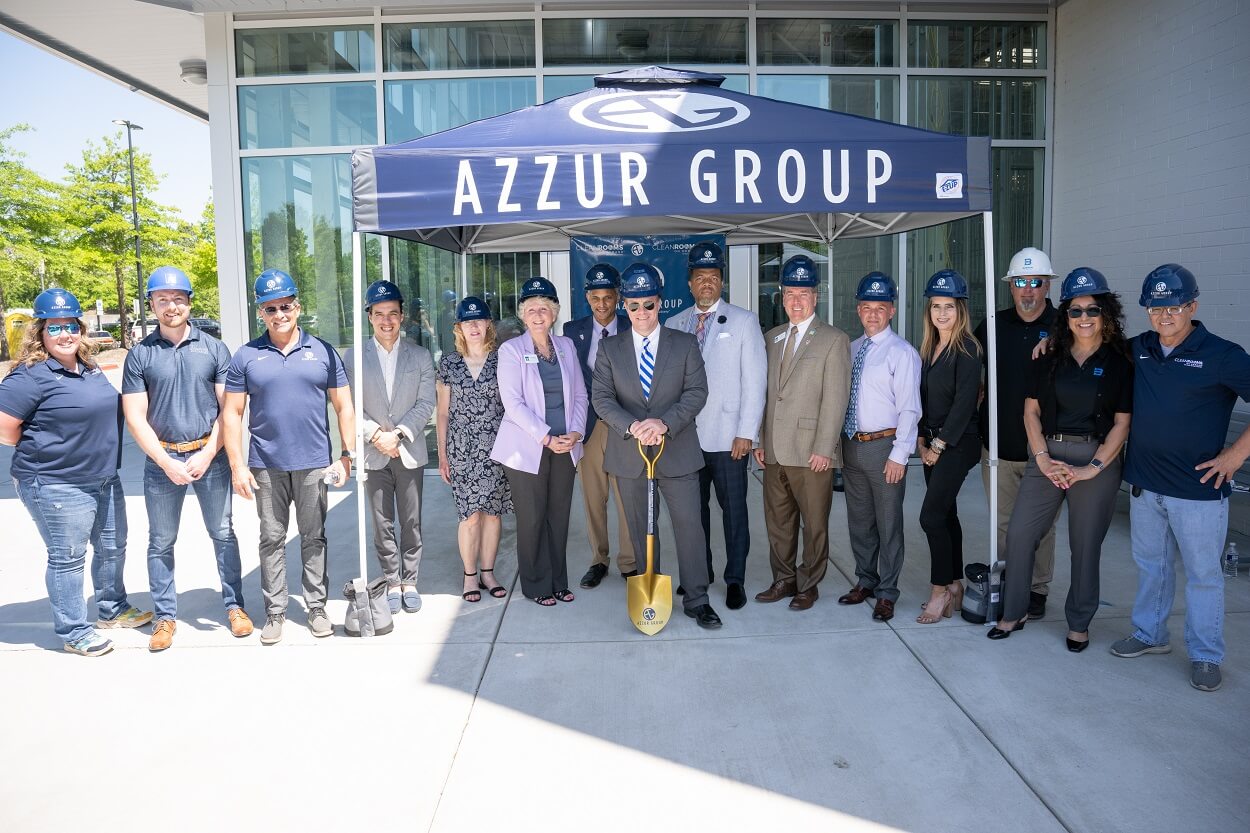 Azzur Group Celebrates Ground-Breaking of Raleigh Cleanrooms on Demand™ Facility Political and Business Leaders Join the Festivities as Azzur Underscores Its Commitment to Life Sciences in North Carolina