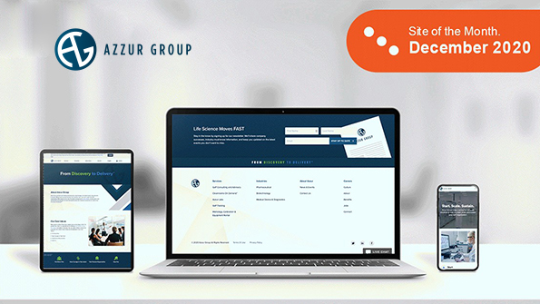 Newly Designed Azzur.com Receives Top Website Recognition Teaser
